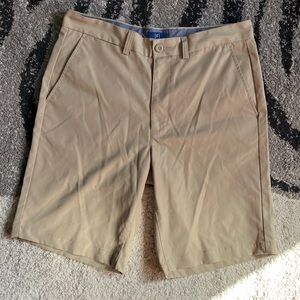 George Men's Tan Flat Front Shorts